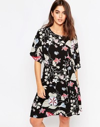 Платье с завязкой на талии Glamorous - Black oriental