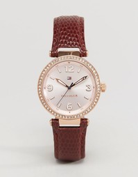 Часы с кожаным ремешком Tommy Hilfiger Lynn 1781588 - Розовое золото