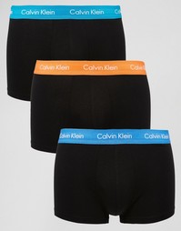Набор из 3 хлопковых боксеров-брифов Calvin Klein - Черный