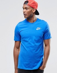 Голубая футболка Nike Futura 644315-480 - Синий