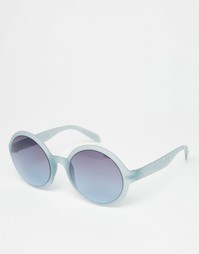 Круглые солнцезащитные oversize-очки Calvin Klein - Лазурный
