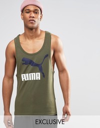 Винтажная облегающая майка Puma эксклюзивно для ASOS - Зеленый
