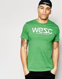 Футболка с логотипом WeSC - Зеленый