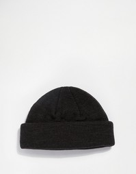Темно-серая шапка-бини ASOS - Серый
