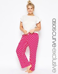 Пижамный комплект ASOS CURVE