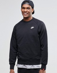 Черный свитшот с круглым вырезом Nike AW77 545137-013 - Черный