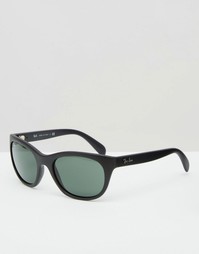 Матовые черно-зеленые солнцезащитные очки Ray-Ban - Черный