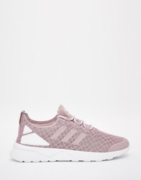 Фиолетовые сетчатые кроссовки adidas Originals ZX Flux Verve