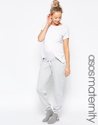 Меланжевые домашние спортивные штаны для беременных ASOS Maternity