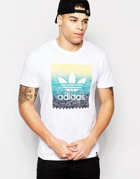Белая футболка с логотипом adidas Originals S93304 - Белый