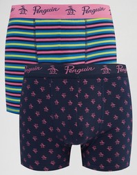 Комплект из 2 шортов-боксеров Original Penguin - Темно-синий