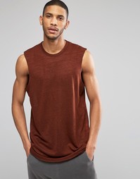 Трикотажная оversize-футболка без рукавов ASOS - Красный