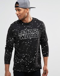 Лонгслив с принтом ASOS Star Wars - Черный