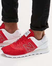 Красные кроссовки New Balance 574 MTL574MR - Красный