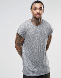 Oversize-футболка секционной окраски без рукавов ASOS