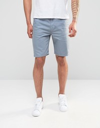 Голубые джинсовые шорты слим ASOS - Citadel