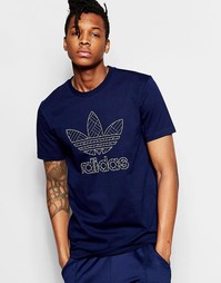 Футболка adidas Originals Budo Infill AZ6359 - Синий