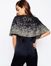 Кейп с пайетками и слоганом ASOS - Мульти