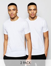 Набор из 2 футболок слим с круглым вырезом Calvin Klein - Белый