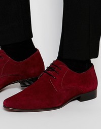 Бордовые туфли дерби из замши ASOS - Burgundy
