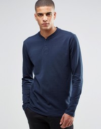Лонгслив Selected Homme - Темно-синий
