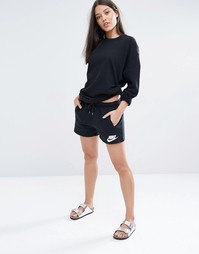 Шорты с логотипом на поясе Nike - Черный