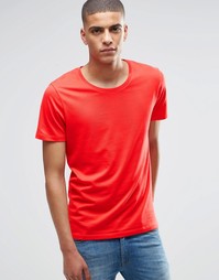 Футболка с короткими рукавами и глубоким вырезом Selected Homme