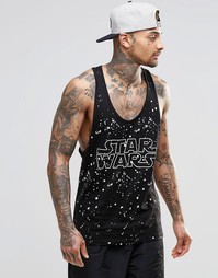 Майка-борцовка с принтом и надписью Star Wars ASOS - Черный