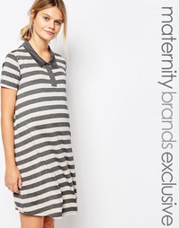 Платье-поло в полоску для беременных Bluebelle Maternity - Мульти