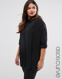 Oversize-блузка ASOS CURVE - Черный