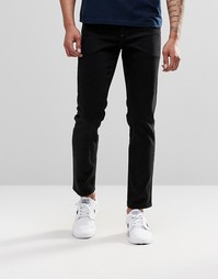 Черные стретчевые джинсы слим из денима плотностью 12,5 унций ASOS