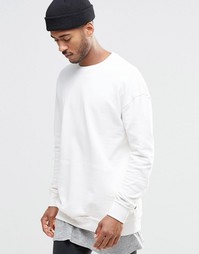 Свитшот с круглым вырезом и накладным карманом Jack and Jones