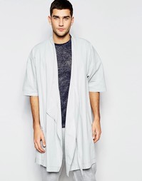 Тканый халат‑кимоно для дома ASOS - Серый