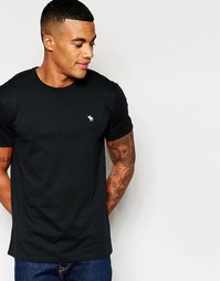 Облегающая черная футболка Abercrombie &amp; Fitch - Cc900 черный