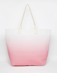 Розовая пляжная сумка с эффектом омбре South Beach