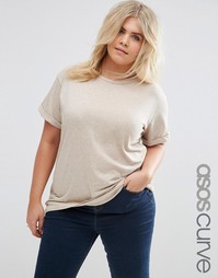 Футболка ASOS CURVE The Ultimate Easy - Бежевый