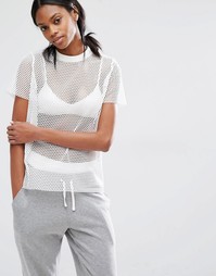 Футболка из сеточки Missguided - Белый
