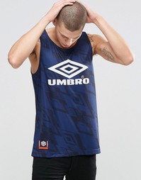 Майка в стиле ретро Umbro - Темно-синий