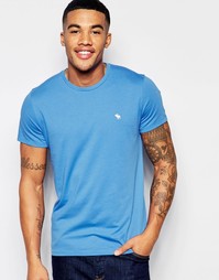 Синяя футболка Abercrombie &amp; Fitch - Palace blue
