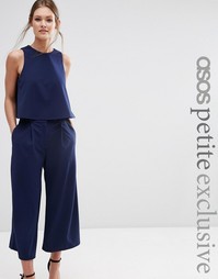 Юбка-шорты с широкими штанинами ASOS PETITE - Темно-синий