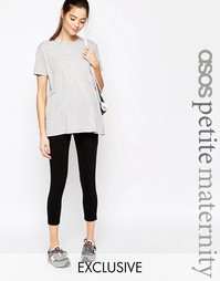 Укороченные леггинсы для беременных ASOS Maternity PETITE - Черный