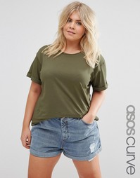 Футболка ASOS CURVE The Ultimate Easy - Зеленый