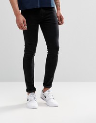 Черные супероблегающие джинсы ASOS - Черный