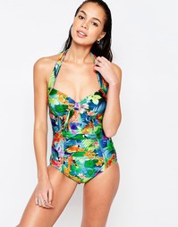 Слитный купальник с цветочным принтом Seafolly Jungle