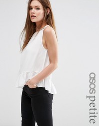 Майка с заниженными проймами ASOS PETITE - Слоновая кость