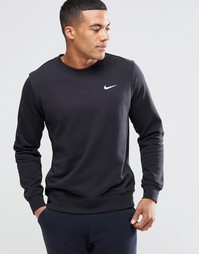 Черный свитшот с круглым вырезом и логотипом Nike 637902-010 - Черный