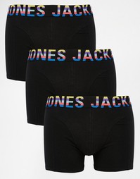 3 пары боксеров-брифов Jack &amp; Jones - Черный