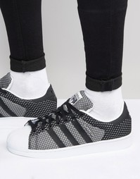 Плетеные кроссовки adidas Originals Superstar S75177 - Черный
