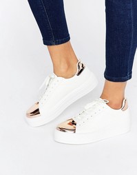 Кроссовки на шнуровке ASOS DEFINITELY - Белый