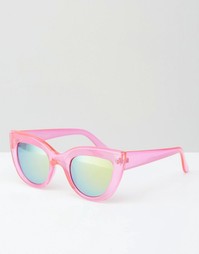 Розовые солнцезащитные очки кошачий глаз Jeepers Peepers